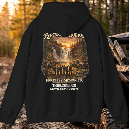 Expensive Hobby Priceless Memories Hoodie – SXS & UTV Rider Gift – Off Road Trail Life Sweatshirt – Unisex Heavyweight Pullover