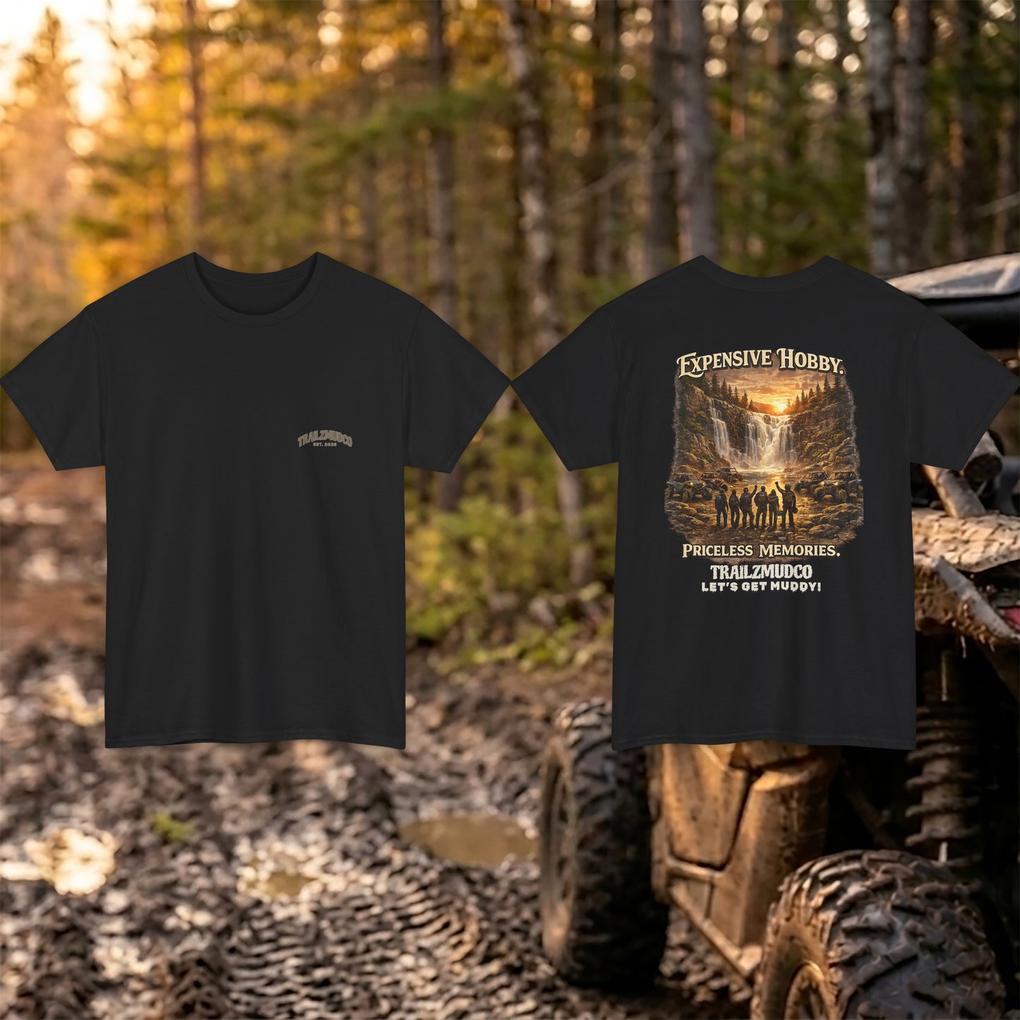 Expensive Hobby Priceless Memories T-Shirt – SXS & UTV Rider Gift – Off Road Trail Life Tee – Unisex Heavyweight Cotton Shirt