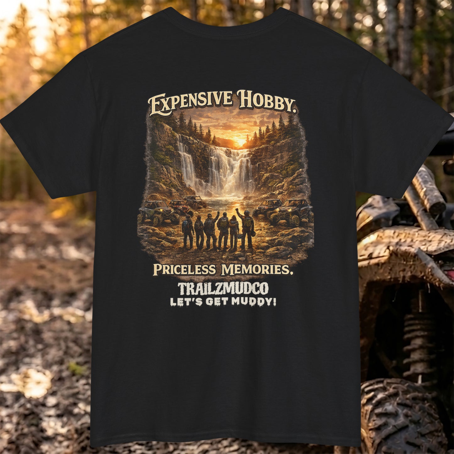 Expensive Hobby Priceless Memories T-Shirt – SXS & UTV Rider Gift – Off Road Trail Life Tee – Unisex Heavyweight Cotton Shirt