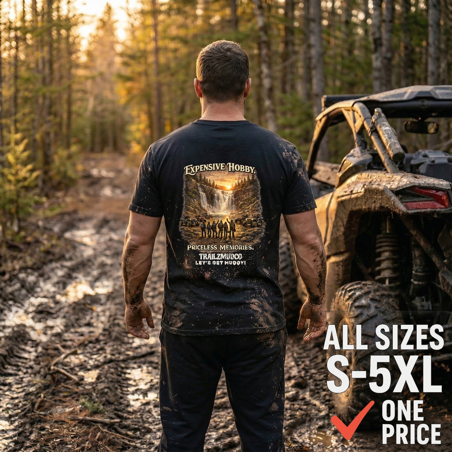 Expensive Hobby Priceless Memories T-Shirt – SXS & UTV Rider Gift – Off Road Trail Life Tee – Unisex Heavyweight Cotton Shirt